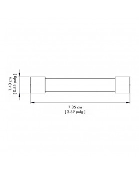 Steel handle with zamac