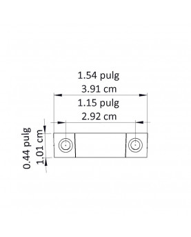 Support for oval closet rod