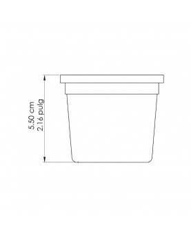 Polypropylene plastic jars